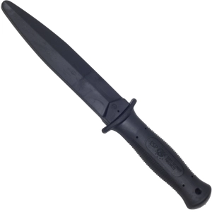 softer rubber training knife black