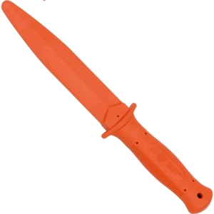oranžen gumiran trening nož