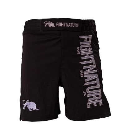 črne mma hlače fightnature z vezenjem