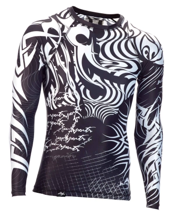 rashguard black white