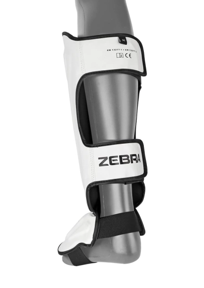 white mma shin insteap guard zebra pro 3