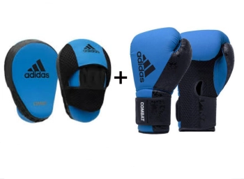 moder adidas combat 50 set boks rokavic in fokuserjev