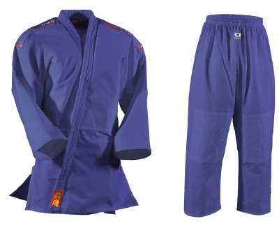 blue yamanashi judo uniform