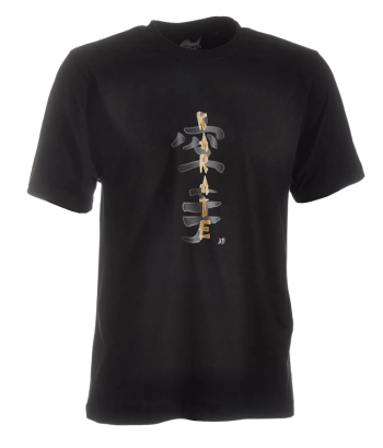 črna karate kanji t-shirt majica