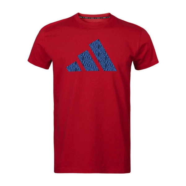 rdeča taekwondo adidas majica 5