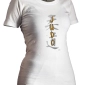 white women judo kanji t-shirt