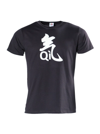 črna borilna QI t-shirt majica