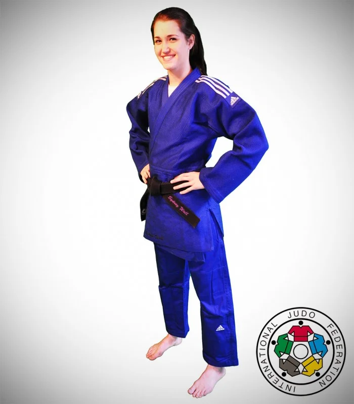 Blue Judo Gi Kimono Adidas J730 CHAMPION IJF BLUE Budoshop.si