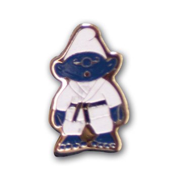 lapel pin smrf in karate uniform